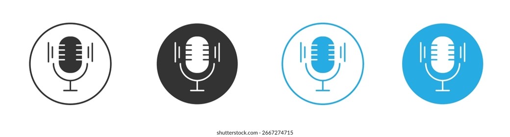 Ícone de reconhecimento de voz, estilo simples plano, ilustração, modelo pictograma de símbolo de símbolo de logotipo, para ui ou ux.