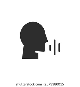 Voice recognition icon web design in vector