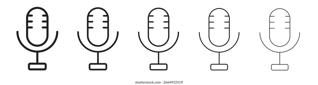 Voice recognition icons. simple and modern vector icon designs