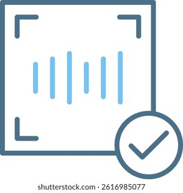 Voice Recognition Line Two Colour Icon
