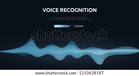 Voice Recognition System and Personal assistant. Voice Biometrics. Sound Wave