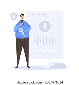 Voice recognition to unlock illustration design