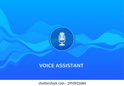 Voice Recognition Wave Sound Ai Icon. Music Microphone Voice Assistant Car Or Phone