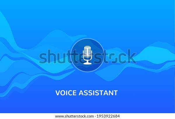 Voice recognition wave sound ai icon. Music\
microphone voice assistant car or\
phone
