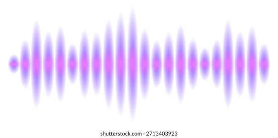 Amplitude de gravação de voz. Efeito de sintonia de onda de áudio