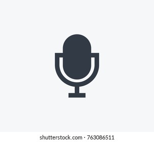 voice record icon isolated on clean background microphone record icon concept sign for your web site, mobile, logo, app and UI design record icon vector illustration