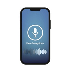Voice Recorder App Smartphone Interface Vector Template. Mobile Utility Page White Design Layout. Audio Recording Screen. Sound Rec Application Flat UI. Microphone. Vector Illustration