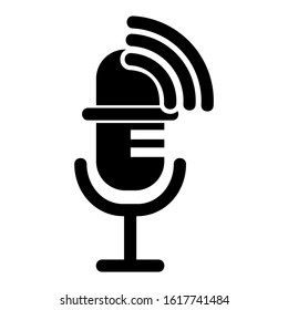 voice recorder icon isolated sign symbol vector illustration - high quality black style vector icons
