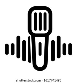 voice recorder icon isolated sign symbol vector illustration - high quality black style vector icons
