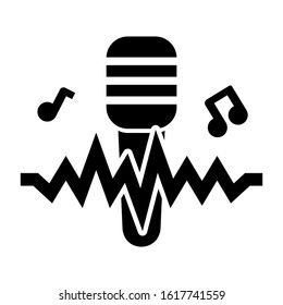 voice recorder icon isolated sign symbol vector illustration - high quality black style vector icons

