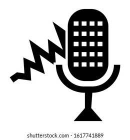 voice recorder icon isolated sign symbol vector illustration - high quality black style vector icons

