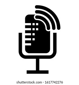 voice recorder icon isolated sign symbol vector illustration - high quality black style vector icons
