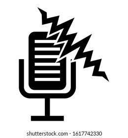 voice recorder icon isolated sign symbol vector illustration - high quality black style vector icons
