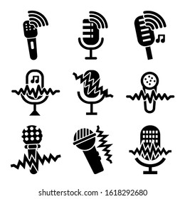 voice recorder icon isolated sign symbol vector illustration - Collection of high quality black style vector icons
