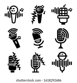 voice recorder icon isolated sign symbol vector illustration - Collection of high quality black style vector icons
