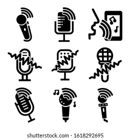 voice recorder icon isolated sign symbol vector illustration - Collection of high quality black style vector icons
