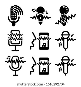 voice recorder icon isolated sign symbol vector illustration - Collection of high quality black style vector icons
