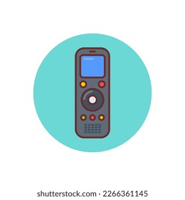 Icono de grabadora de voz en vector. Logotipo