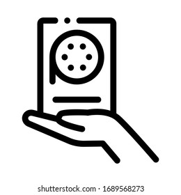 vector de icono de grabador de voz. signo de grabador de voz. ilustración de símbolo de contorno aislado