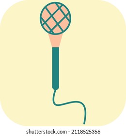 Voice recorder, illustration, vector on a white background.