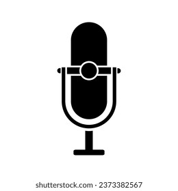 voice recorder microphone vector icon