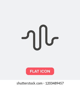 Voice recorder modern simple flat vector illustration for web site or mobile app