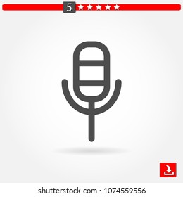 voice recorder vector icon