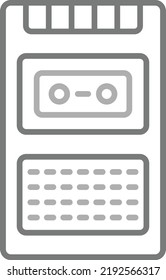 Icono vectorial de grabadora de voz. Se puede usar para imprimir, móviles y aplicaciones web.