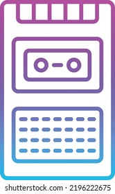 Voice Recorder vector icon. Can be used for printing, mobile and web applications.