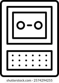 Voice Recorder vector icon. Can be used for printing, mobile and web applications.
