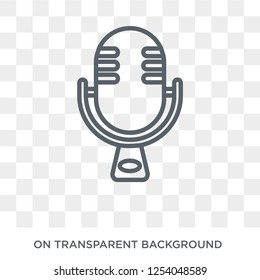 Voice recording icon. Voice recording design concept from  collection. Simple element vector illustration on transparent background.