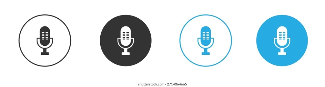 Icono de grabación de voz. Plantilla de diseño de iconos gráficos