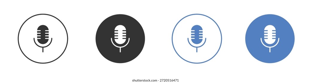 Icono de grabación de voz Vector Clip ilustración de arte colección