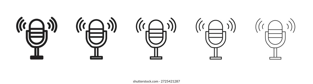 Icono de grabación de voz Vector elemento de diseño Vector eps 10