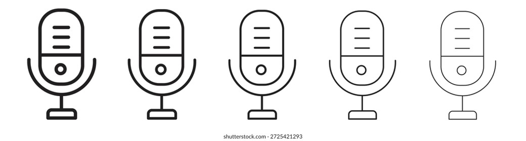 Icono de grabación de voz Vector elemento de diseño Vector eps 10