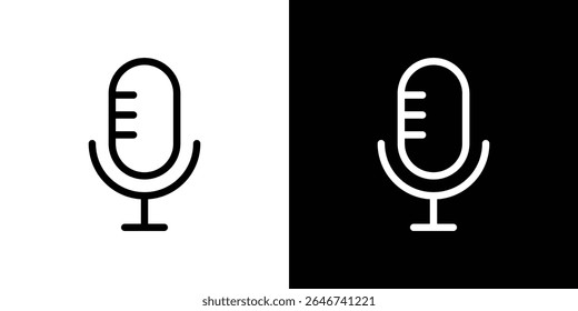 Voice recording icon vector simple element illustration editable