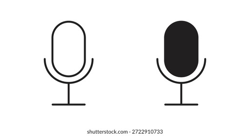 Icono de grabación de voz para Web y App. Ilustración vectorial eps