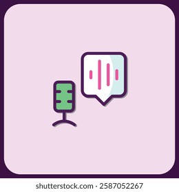 Voice Recording and Messaging App Icon Design