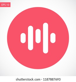 voice recording vector icon 10 eps