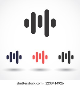 voice recording vector icon 10 eps