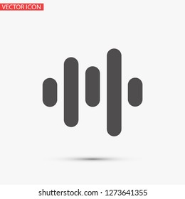voice recording vector icon 10 eps