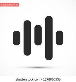 voice recording vector icon 10 eps