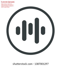 voice recording vector icon 10 eps , Lorem ipsum Flat design
