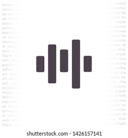 voice recording vector icon 10 eps , Lorem ipsum Flat design