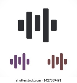 voice recording vector icon 10 eps , Lorem ipsum Flat design