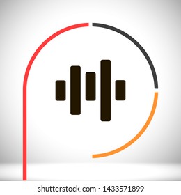 voice recording vector icon 10 eps , Lorem ipsum Flat design