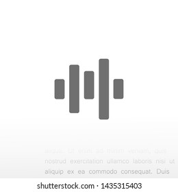 voice recording vector icon 10 eps , Lorem ipsum Flat design