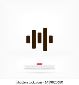 voice recording vector icon 10 eps , Lorem ipsum Flat design