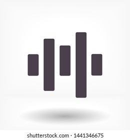 voice recording vector icon 10 eps , Lorem ipsum Flat design