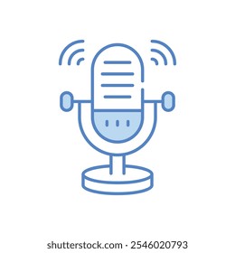 Icono de Vector de grabación de voz Ilustración de stock